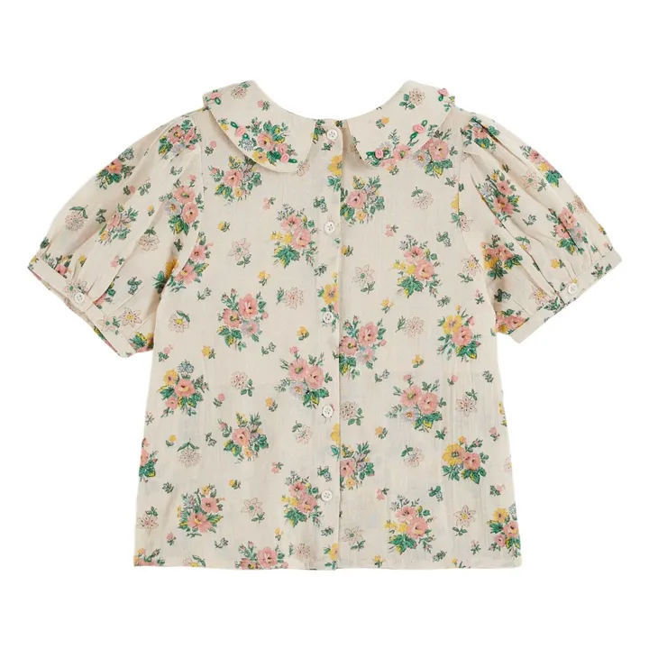 Blouse Smockée Printemps | Ecru- Image produit n°3