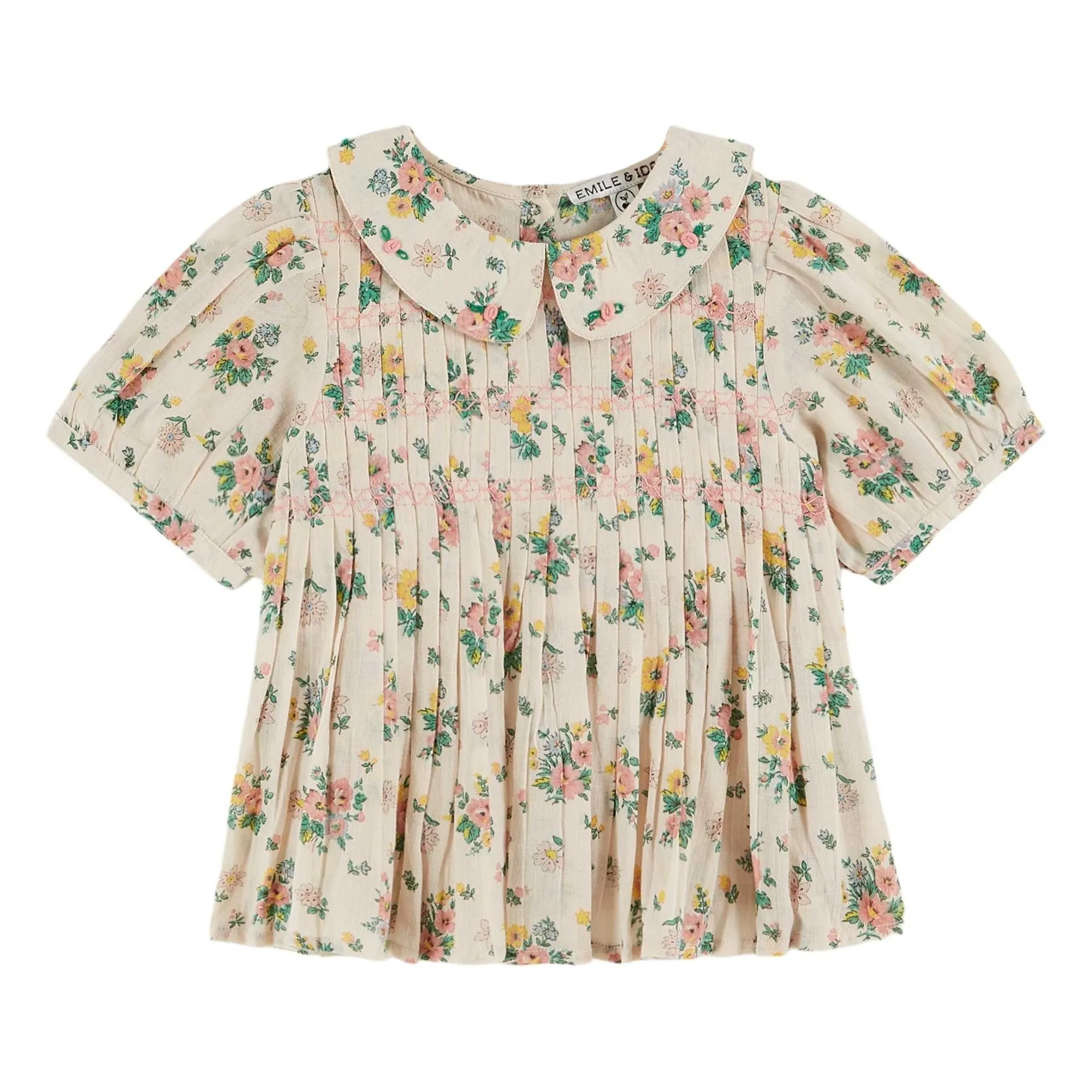 Blouse Smockée Printemps | Ecru- Image produit n°0