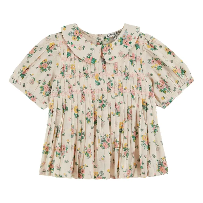 Blusa con estampado de primavera | Crudo