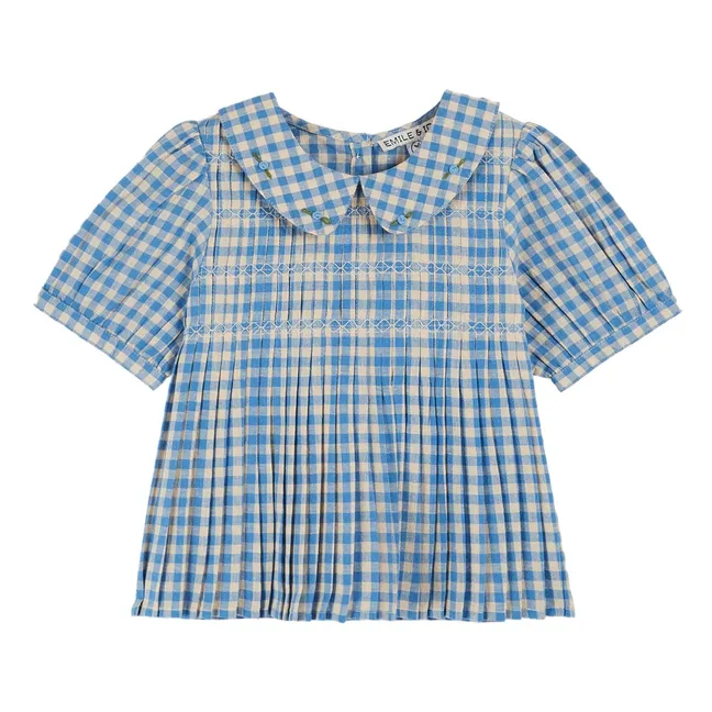 Blusa Vichy Lagon Swock | Azul