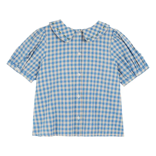 Blusa Vichy Lagon Swock | Azul