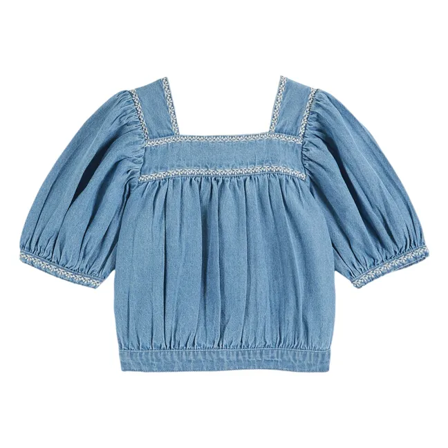 Blouse Chambray Brodée | Denim