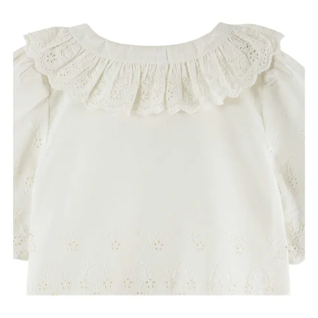 Blouse Broderie | Rose pêche