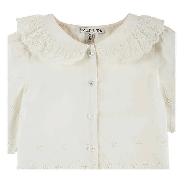Embroidery blouse | Peach- Product image n°2