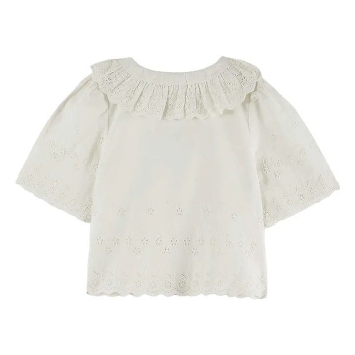 Embroidery blouse | Peach- Product image n°1