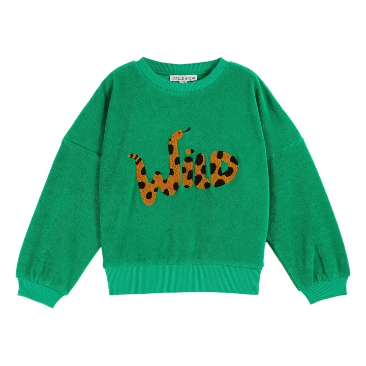Sweat Wild Eponge | Vert- Image produit n°1
