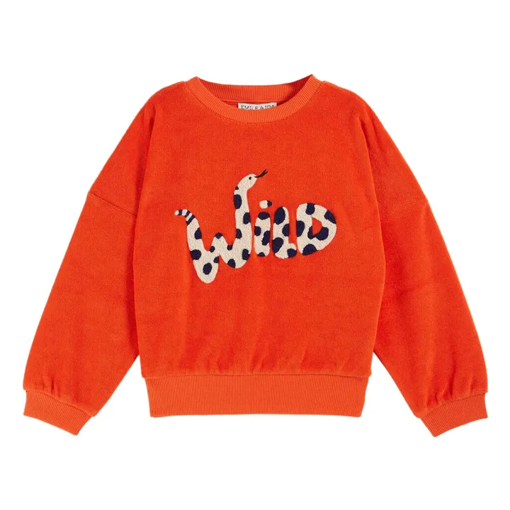 Sweat Wild Eponge | Rouge- Image produit n°1