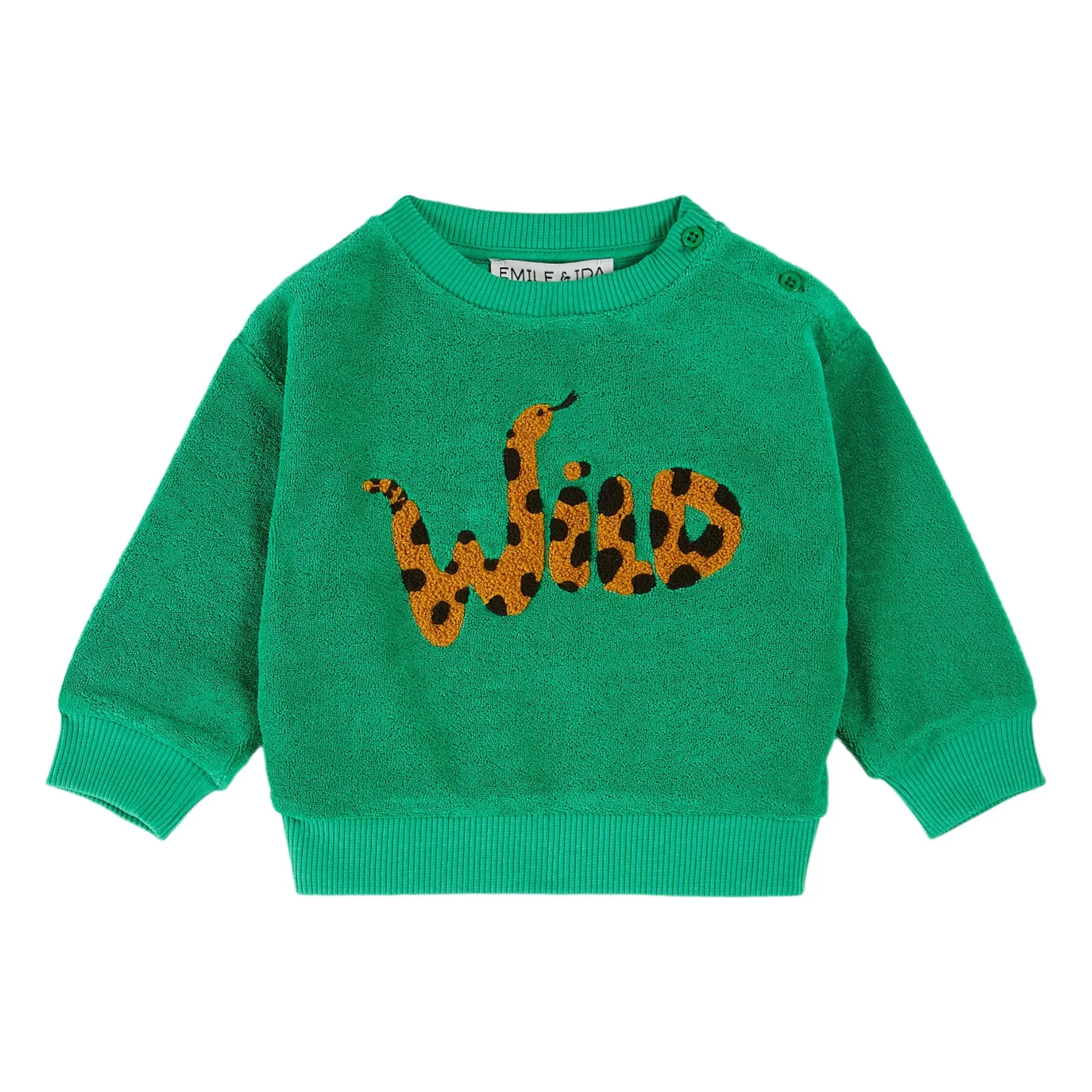 Sweat Wild Eponge | Vert- Image produit n°0