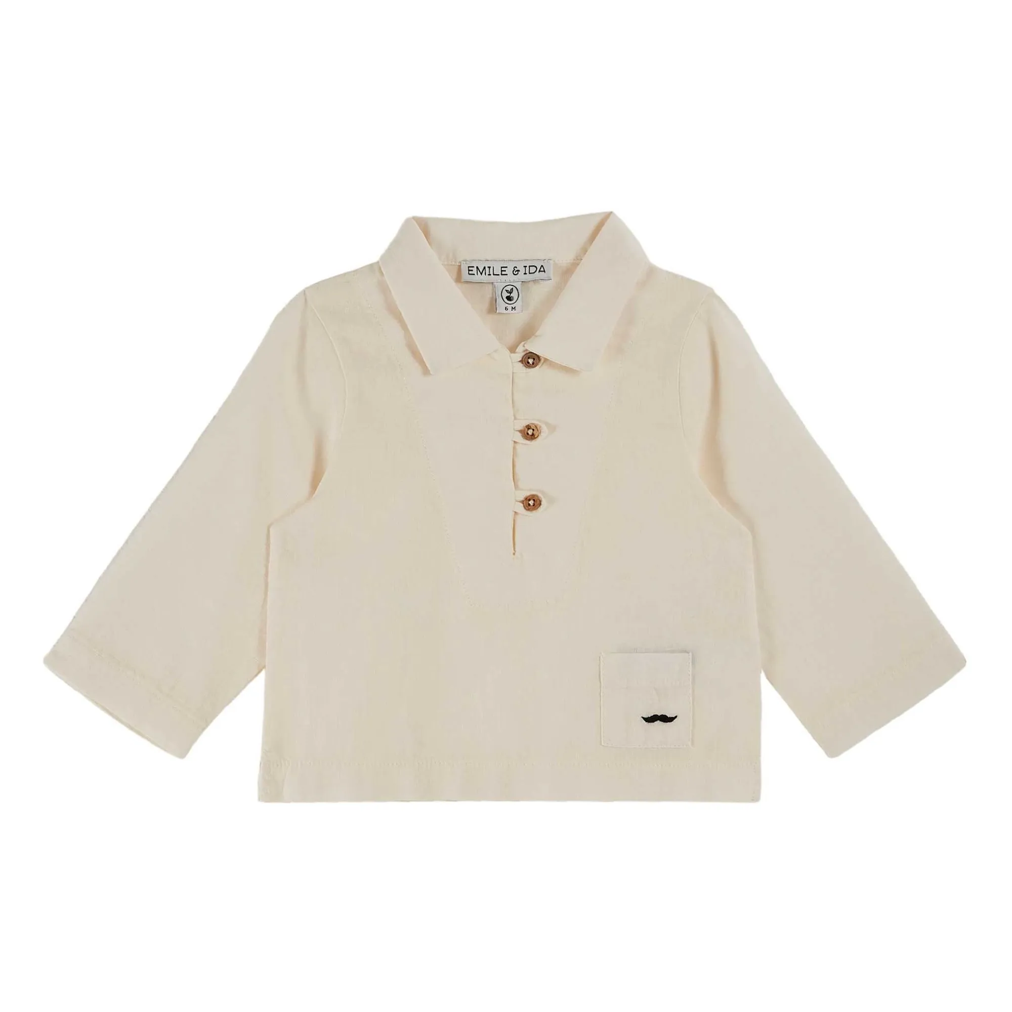 Emile Et Ida Ecru Linen Shirt