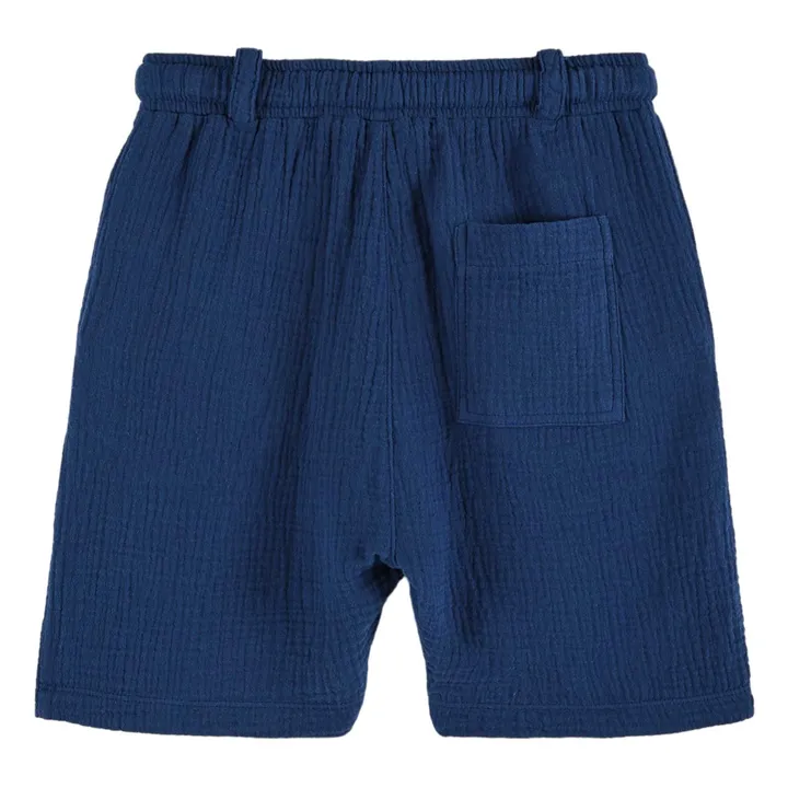 Short Gaze de Coton | Bleu marine- Image produit n°1