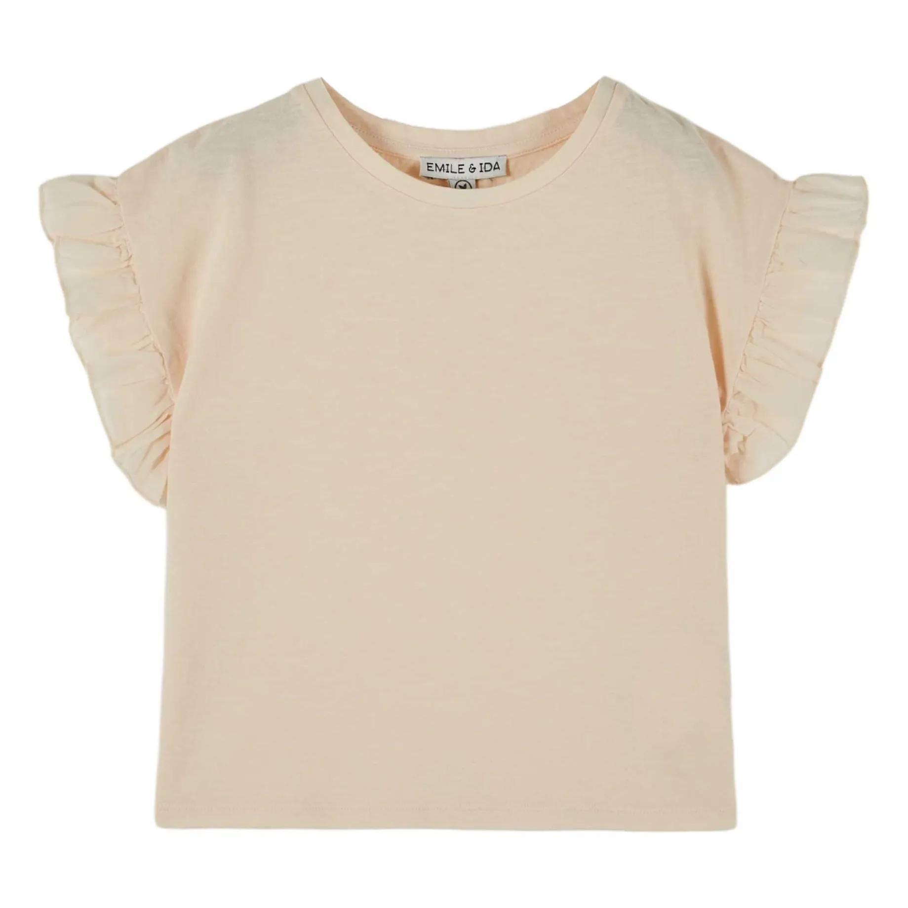 Emile Et Ida Girls Cream Flying Sponge T-Shirt