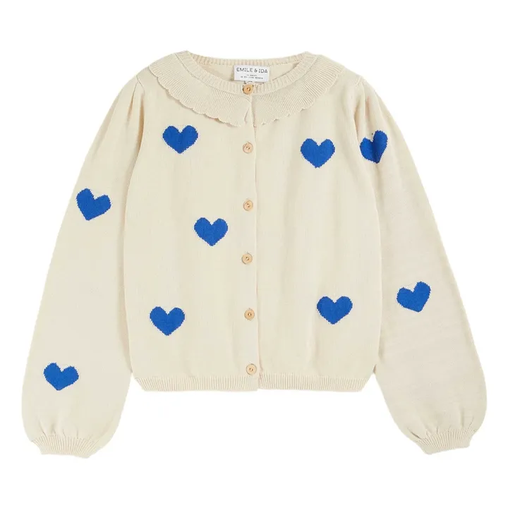 Cardigan Boum Coton Bio | Ecru- Image produit n°0