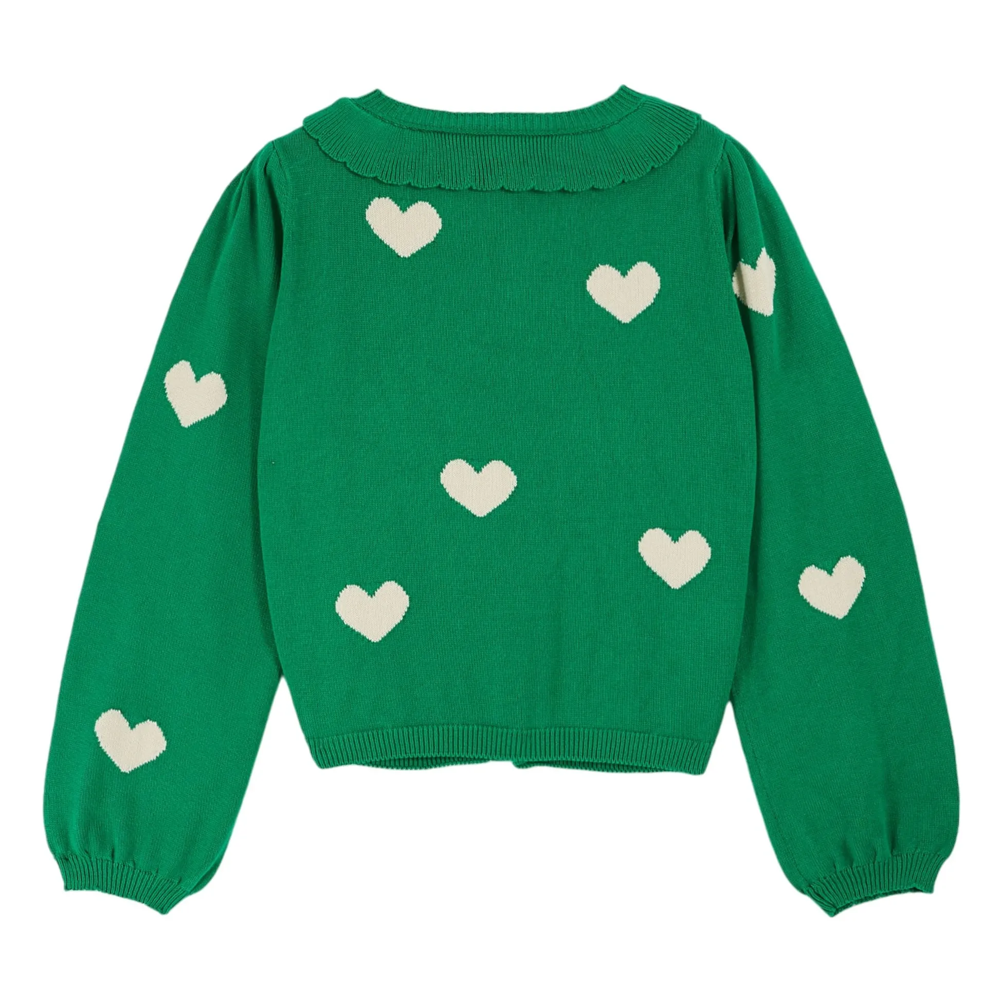 Cardigan Boum Coton Bio | Vert- Image produit n°3