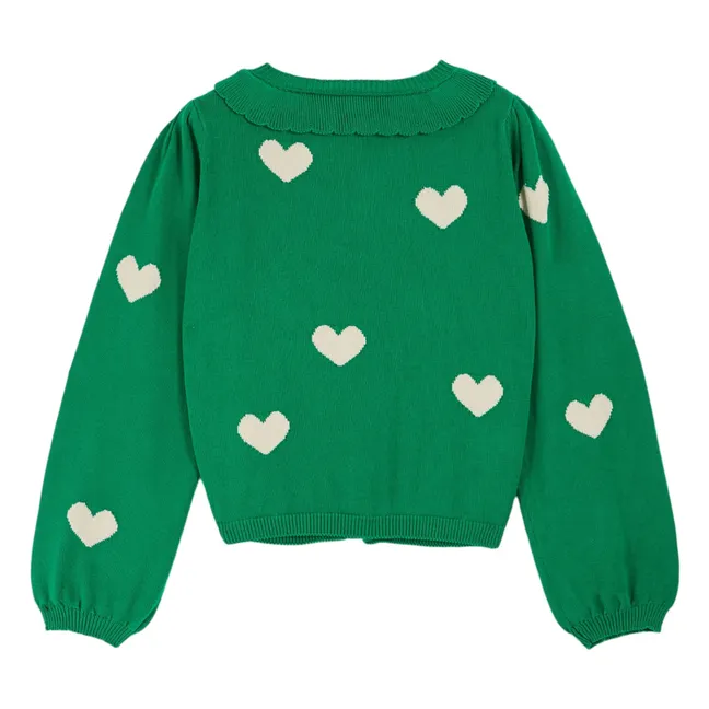 Cardigan Boum Coton Bio | Vert