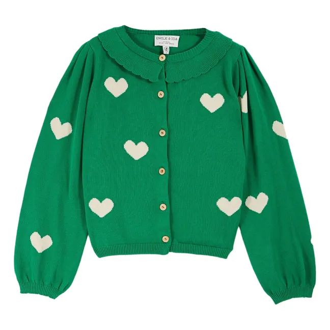 Cardigan Boum Coton Bio | Vert