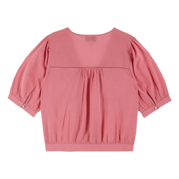 Brunelle Embroidered Blouse | Framboise- Product image n°3
