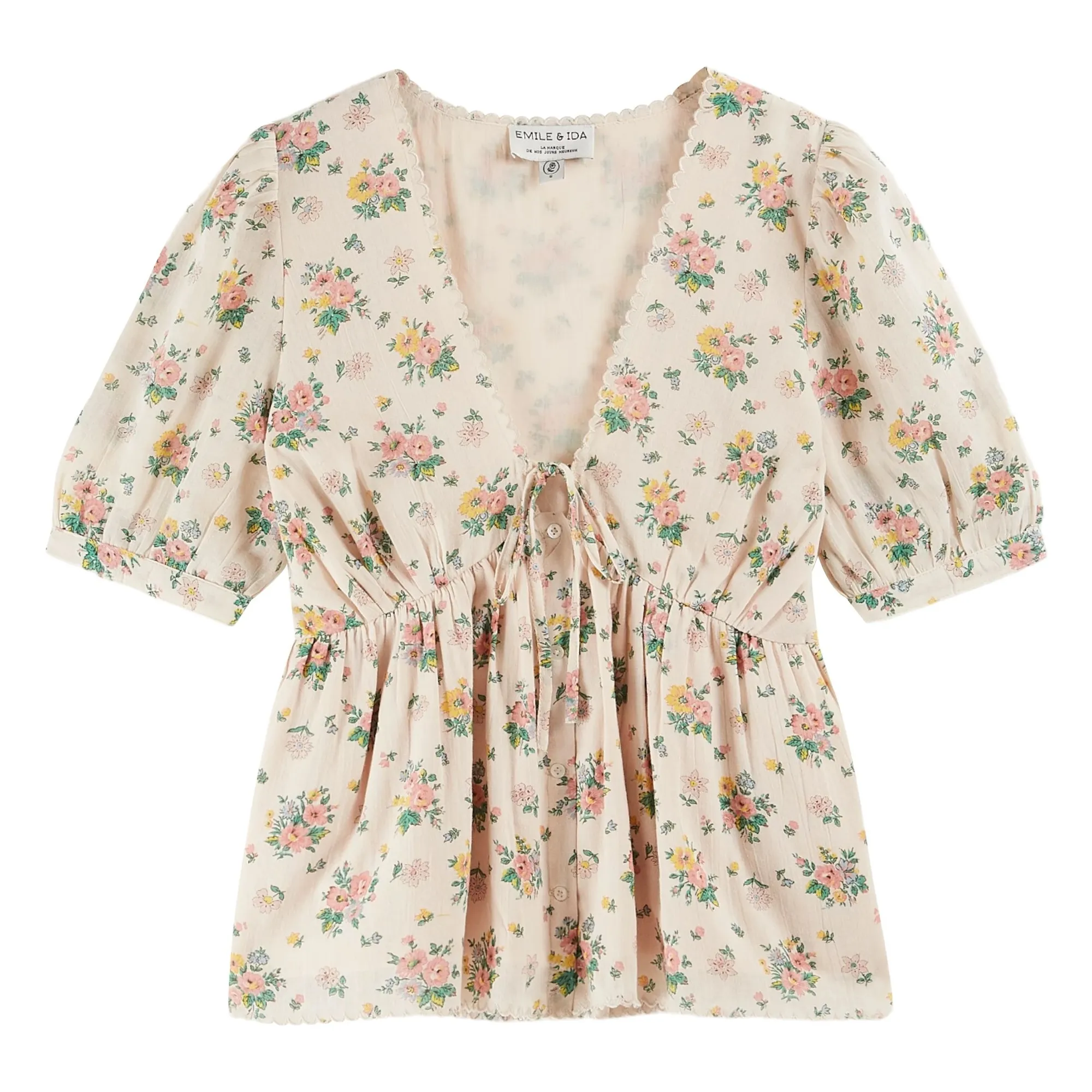 Emile Et Ida Ecru Borica Blouse