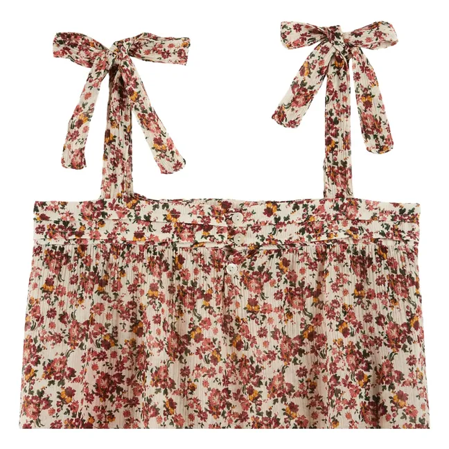 Silk and cotton Bou tank top | Dusty Pink
