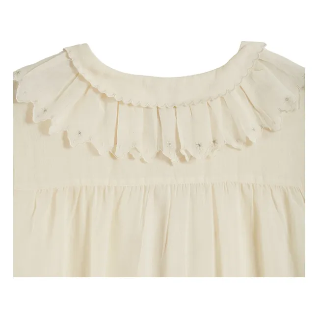 Bestickte Bailey-Bluse | Seidenfarben