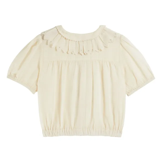 Bestickte Bailey-Bluse | Seidenfarben