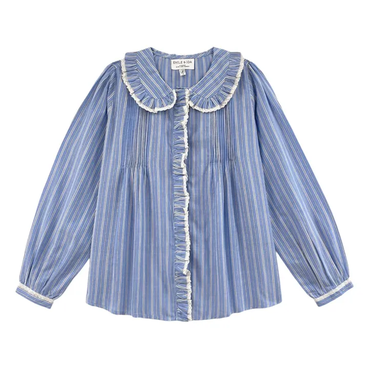Blouse Boto Rayures | Bleu- Image produit n°0