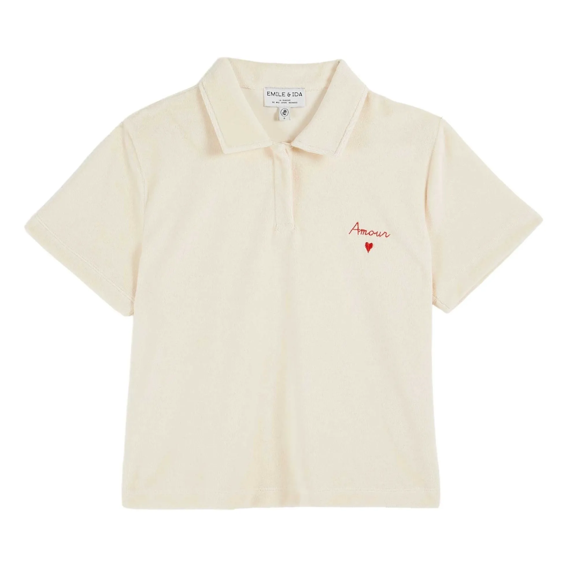 Emile Et Ida Cream Polo Bonté Eponge