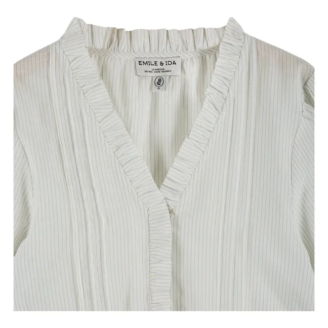 Bluse Bridget Streifen | Hellblau