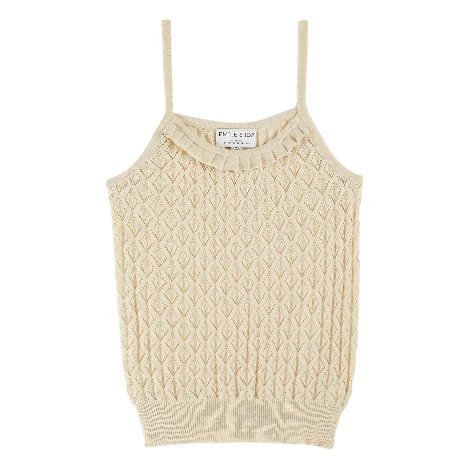 Emile Et Ida Ecru Bellina Tank Top