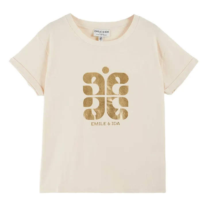 T-shirt Boris Coton Bio | Crème- Image produit n°0