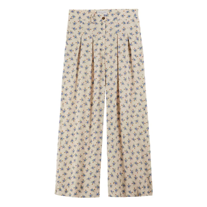 Pantalon Ben Clématite | Ecru- Image produit n°0