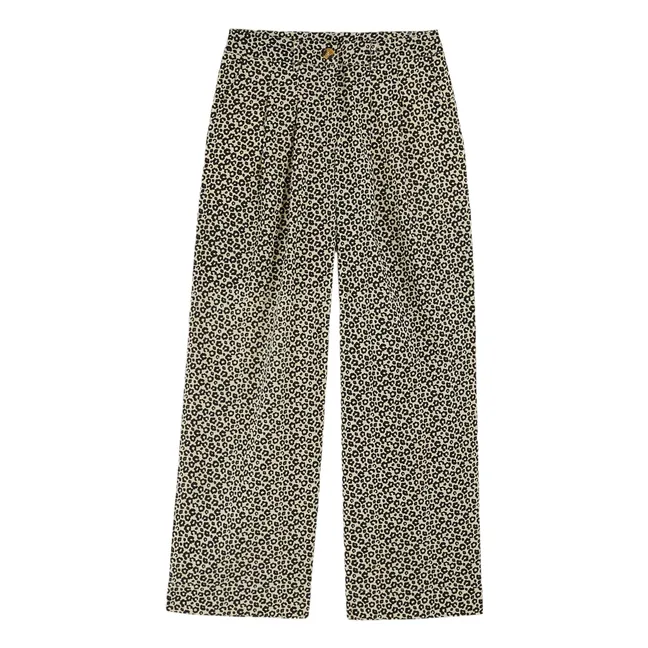 Bengalische Hose Leopard | Schwarz