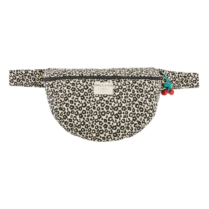 Leopard Banana Bag | Black- Product image n°0