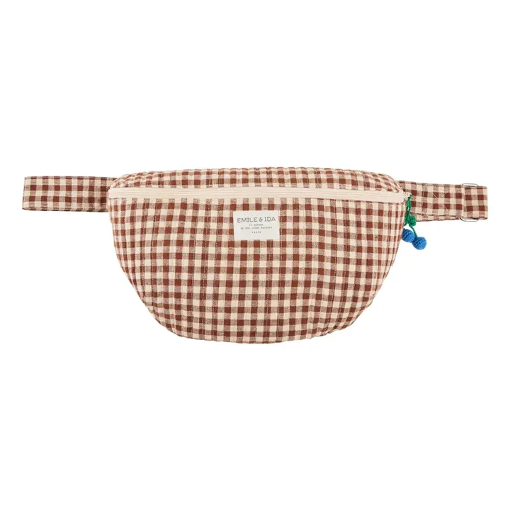 Sac Banane Abbanane Vichy | Chocolate- Product image n°0
