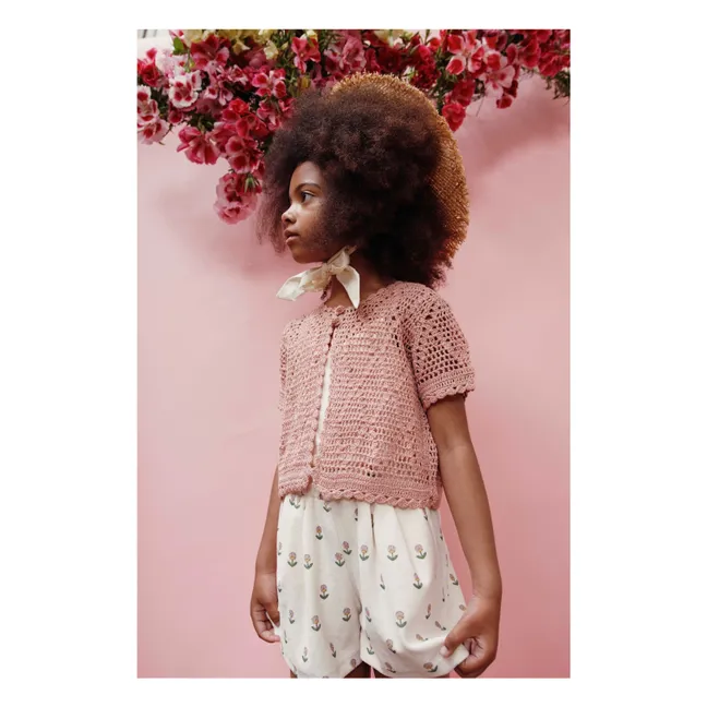 Cardigan Crochet | Pink