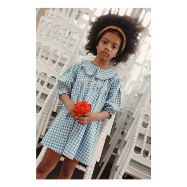 Vichy-Kleid Lagon | Blau