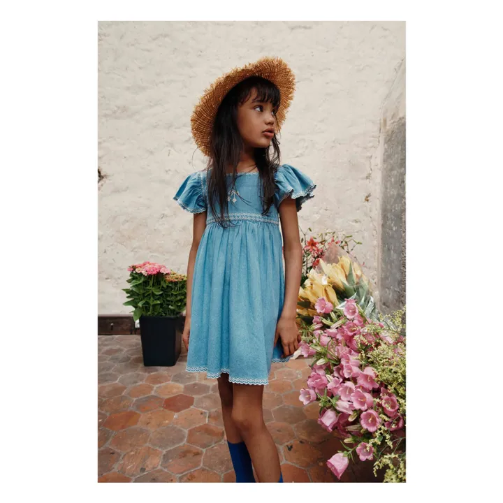 Besticktes Denim-Kleid | Denim- Produktbild Nr. 1