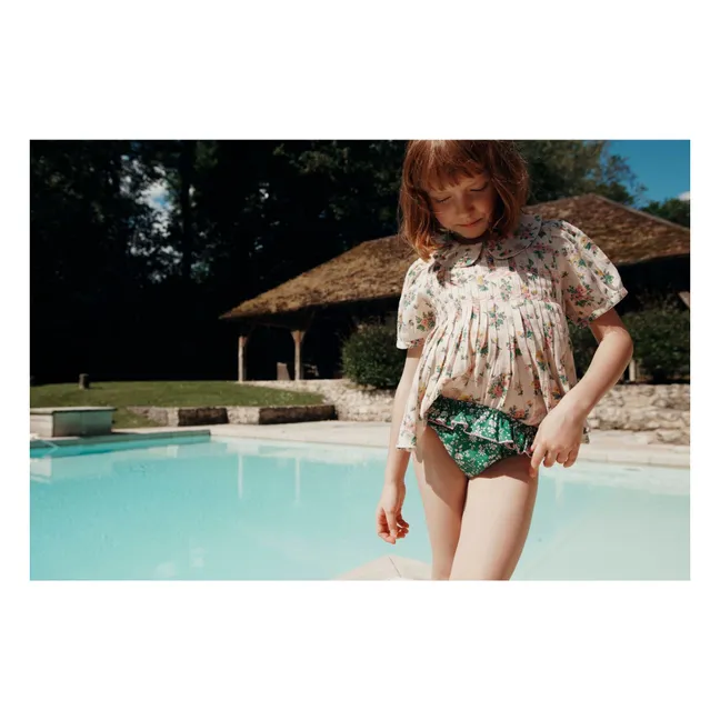 Smocked Blouse Spring | Ecru