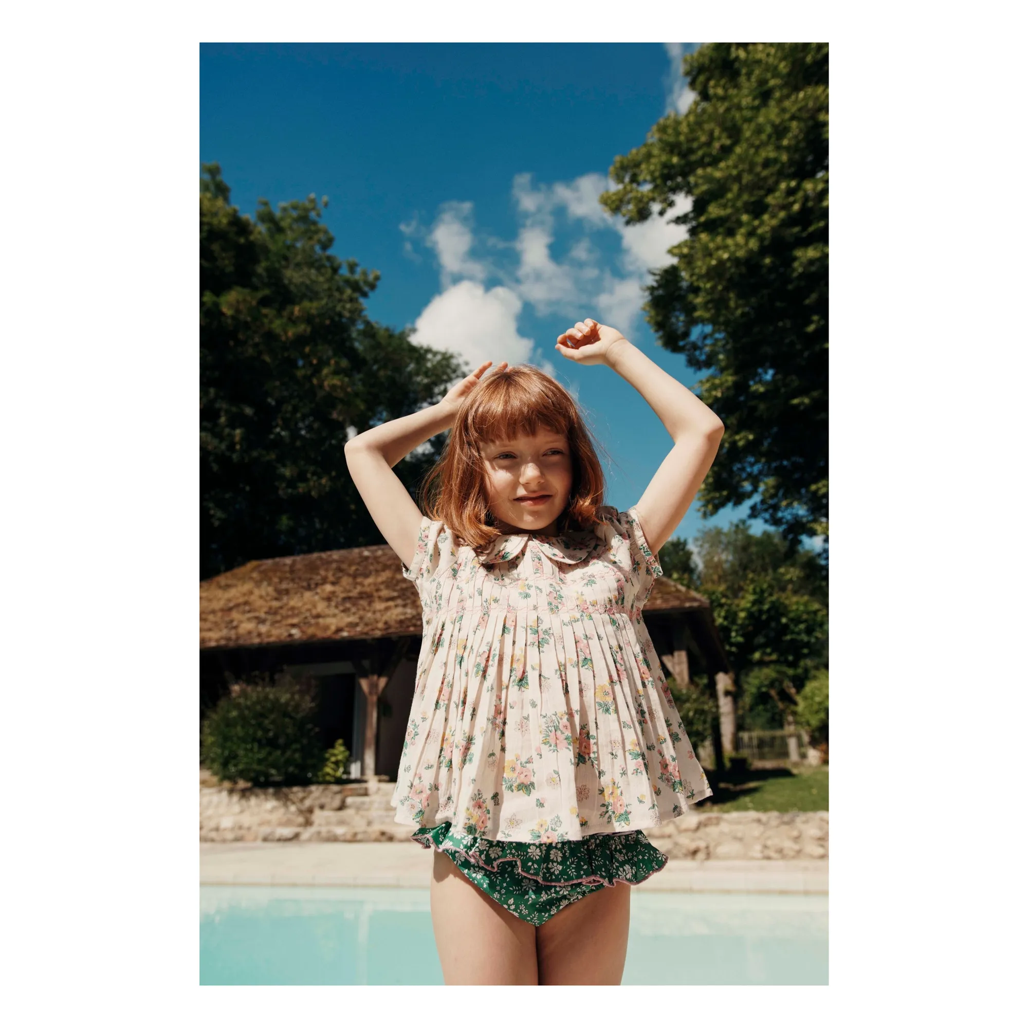 Blouse Smockée Printemps | Ecru- Image produit n°1