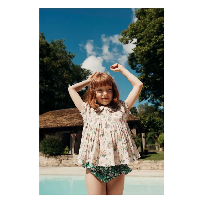Smocked Blouse Spring | Ecru
