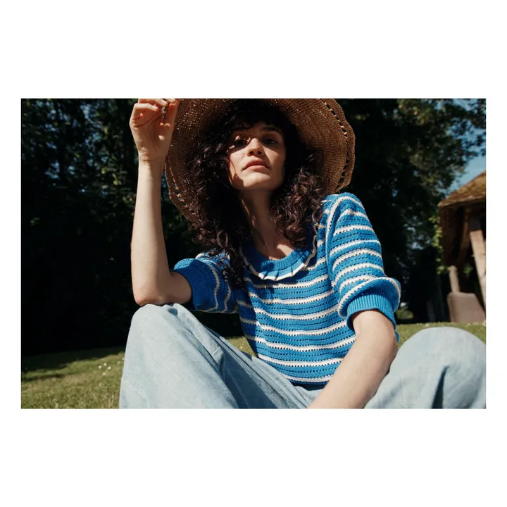Bessie sweater | Lagoon Blue- Product image n°4
