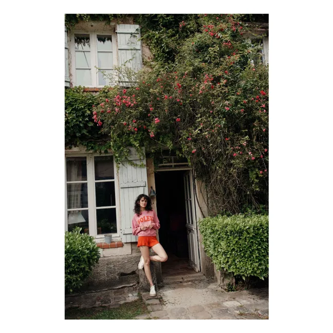 Sweatshirt Bahia Bio-Baumwolle | Framboise