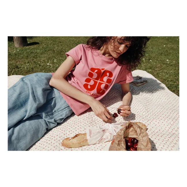 Boris Organic Cotton T-shirt | Framboise