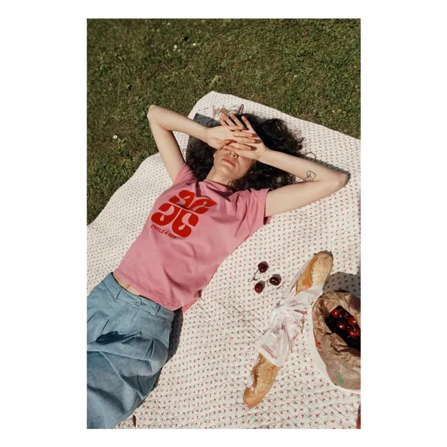 Boris Organic Cotton T-shirt | Framboise