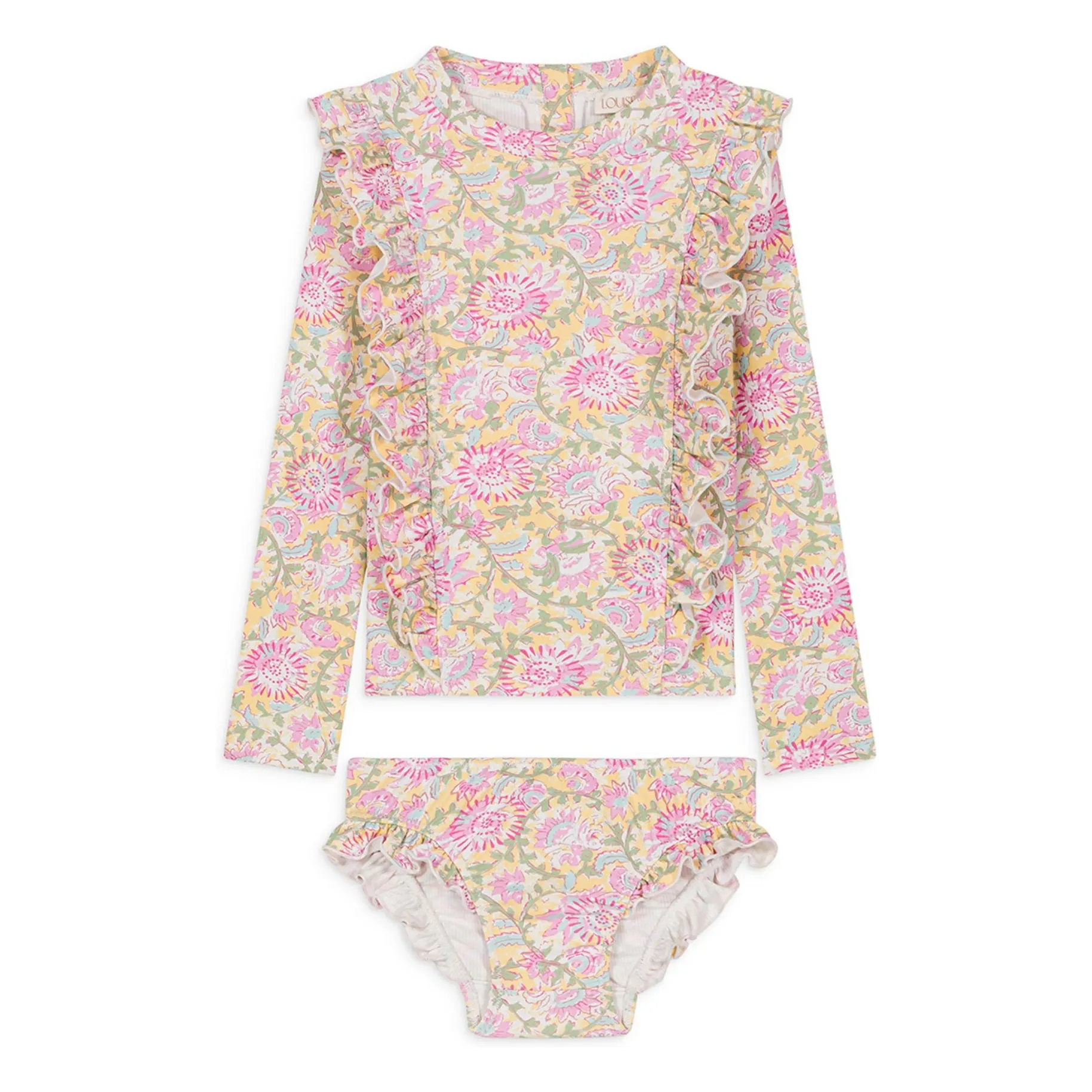 Louise Misha Yellow Yanika Recycled Fiber Swimsuit