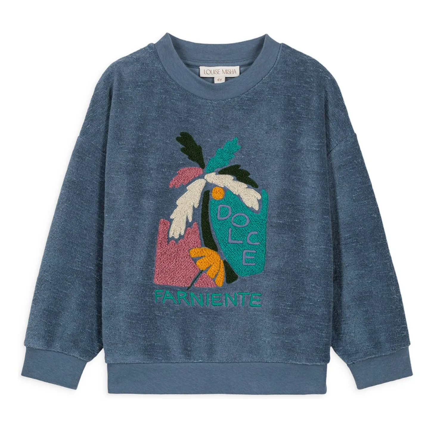 Louise Misha Blue Organic Terry Sweat