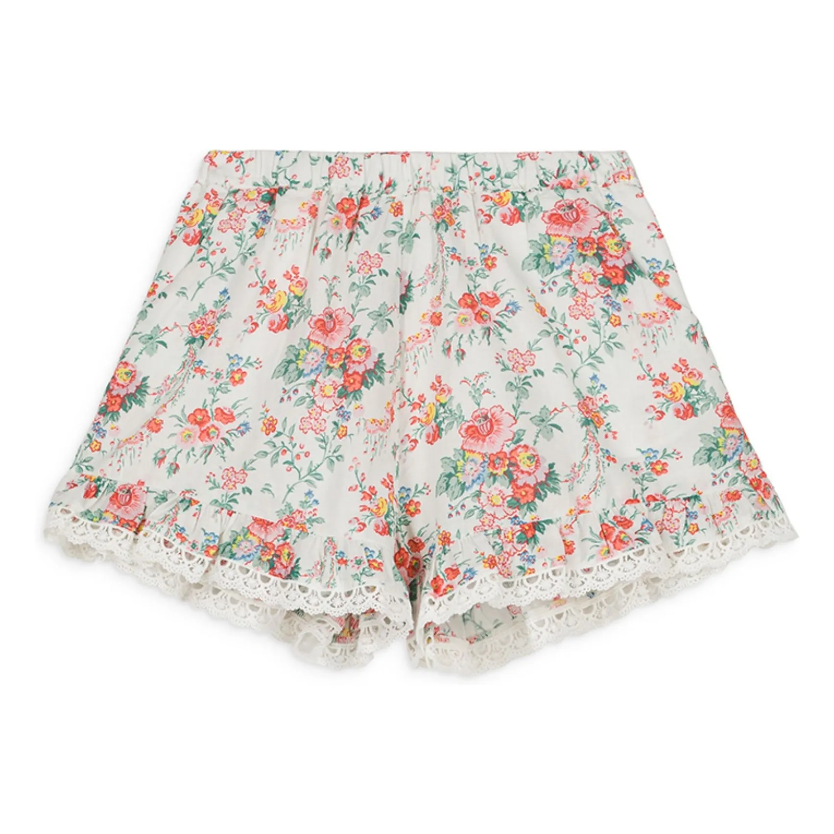 Louise Misha Ecru Vallaloid Organic Cotton Shorts
