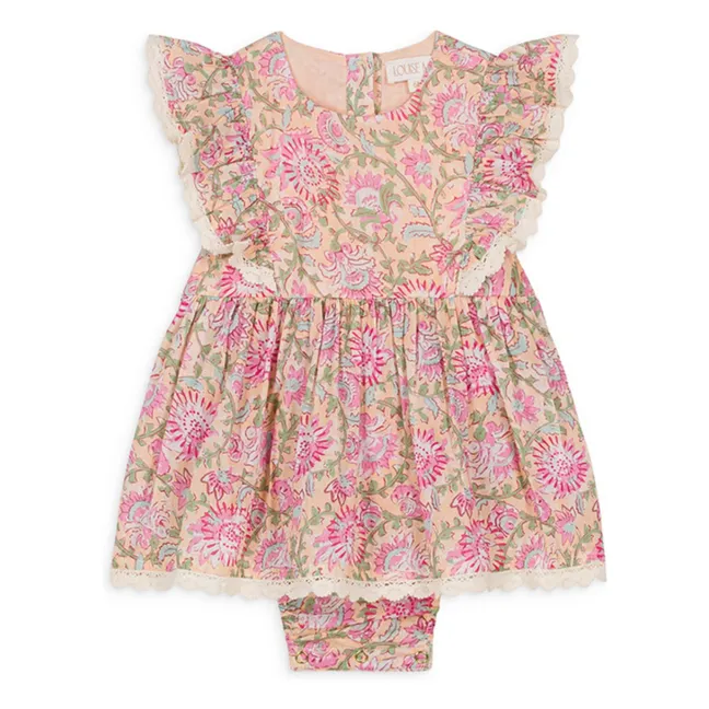 Barboteuse Lena Coton Bio | Rose