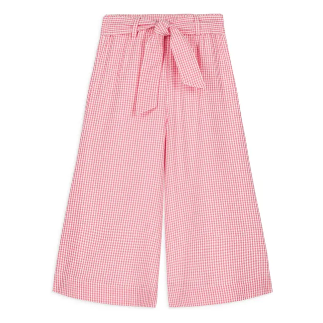 Pantalones Amandine de algodón orgánico | Rosa Bombón