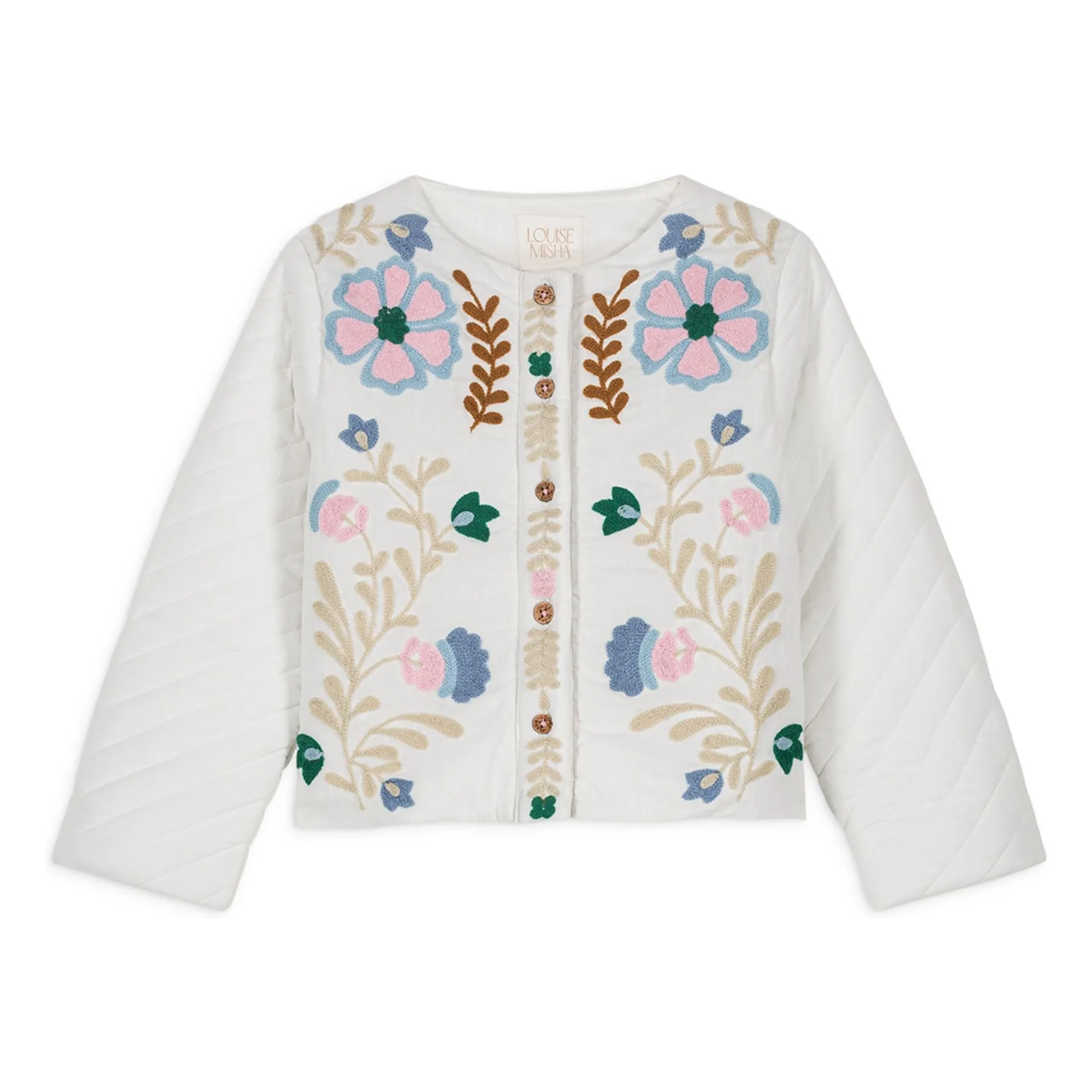 Louise Misha White Orisha Organic Cotton Jacket