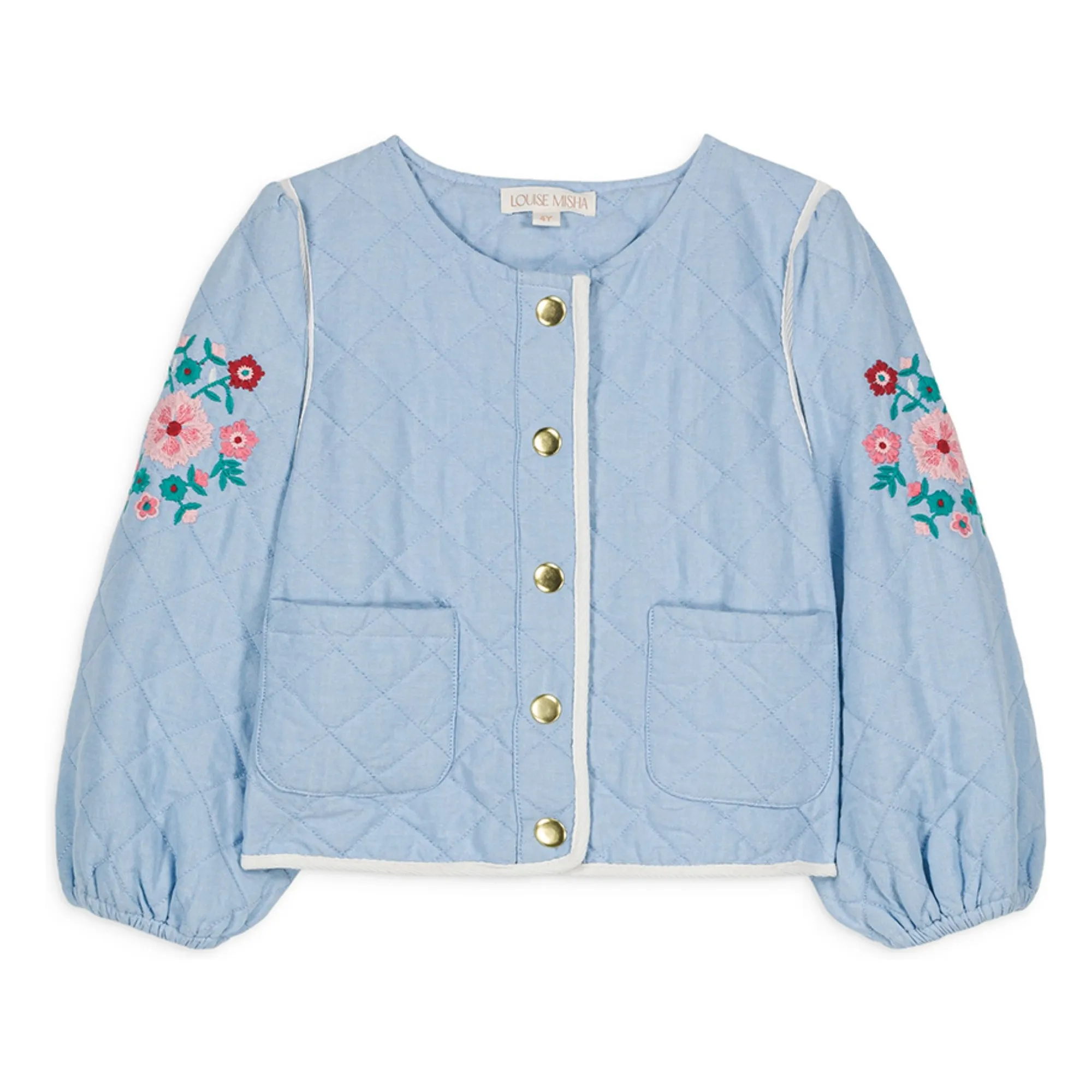Louise Misha Light Blue Joulia Organic Cotton Jacket